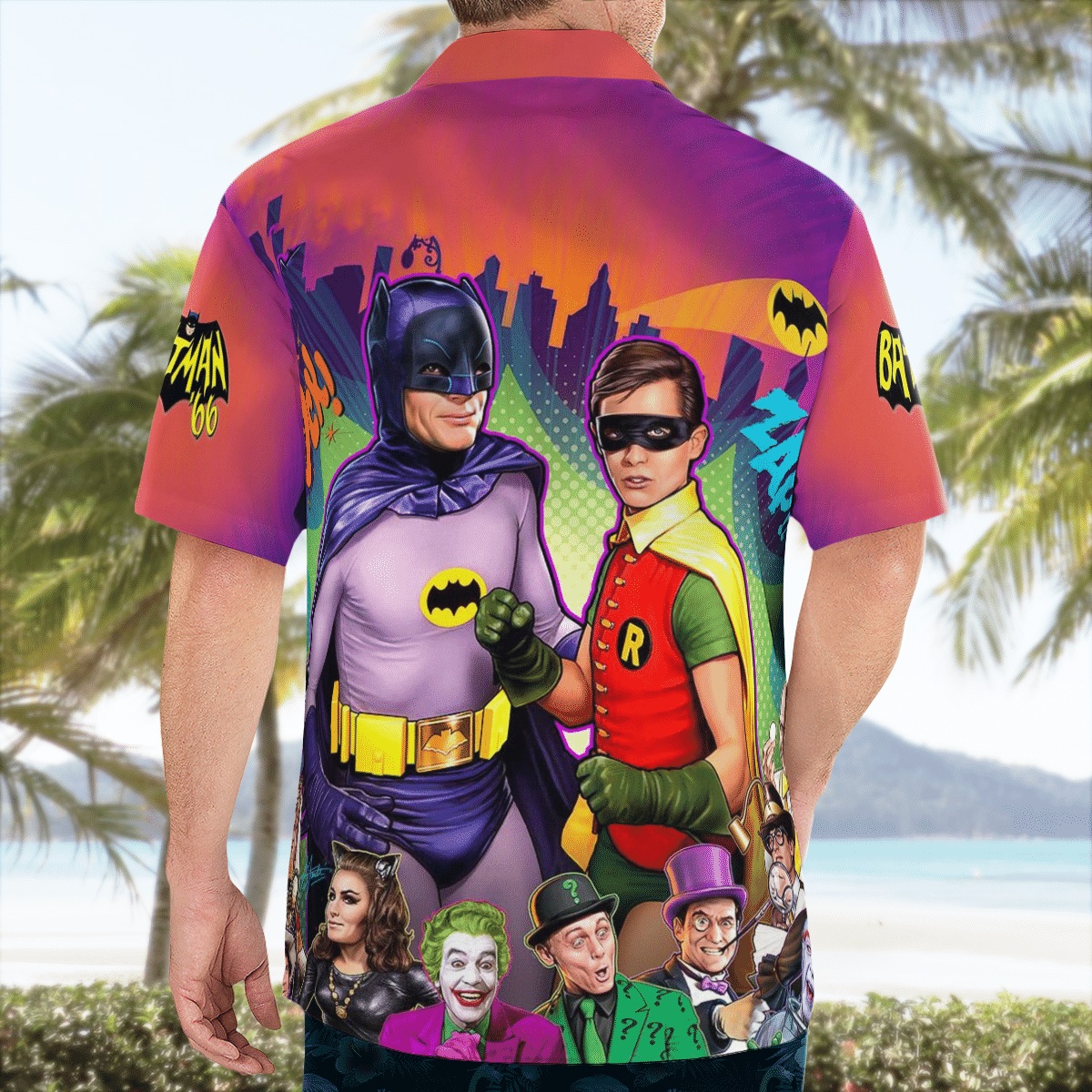Batman 66 Robin hawaiian shirt - Picture 2
