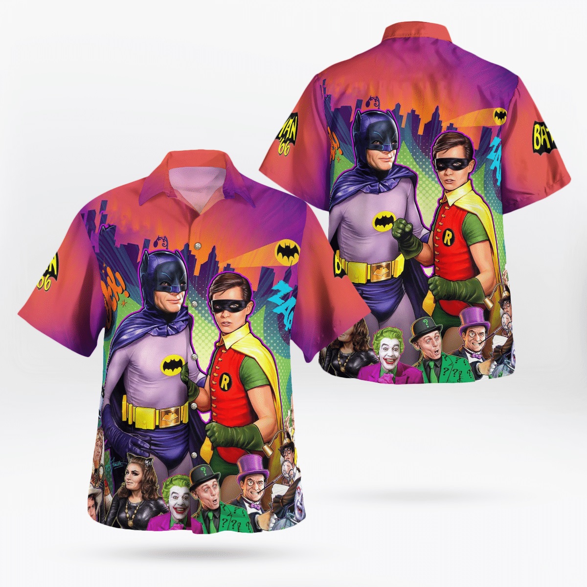 Batman 66 Robin hawaiian shirt