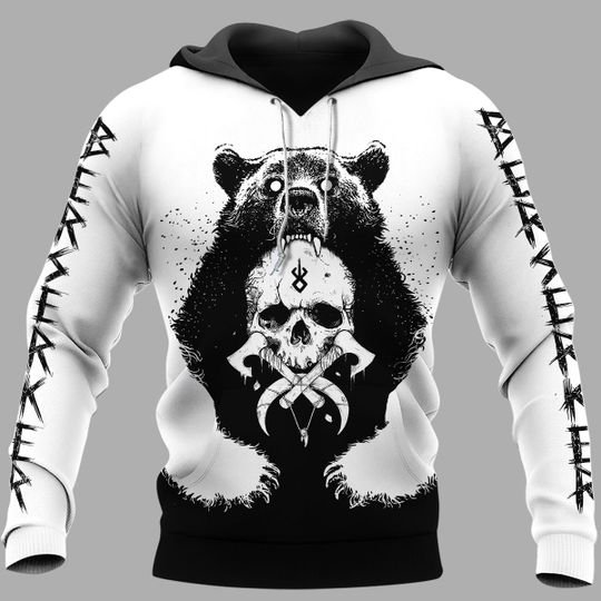 Bear claws and yggdrasil viking 3d hoodie – LIMITED EDITION