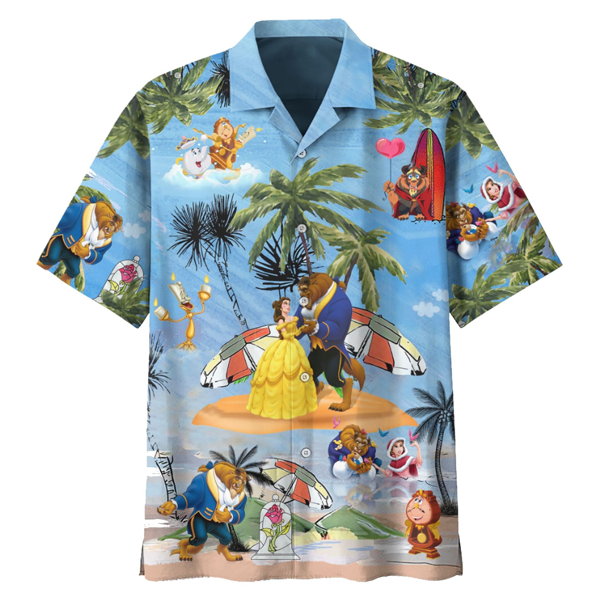 Beauty And The Beast hawaiian shirt - Picture 1