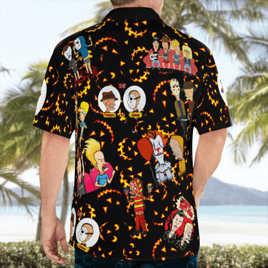 Beavis And Butt Head Halloween Hawaiian Shirt3