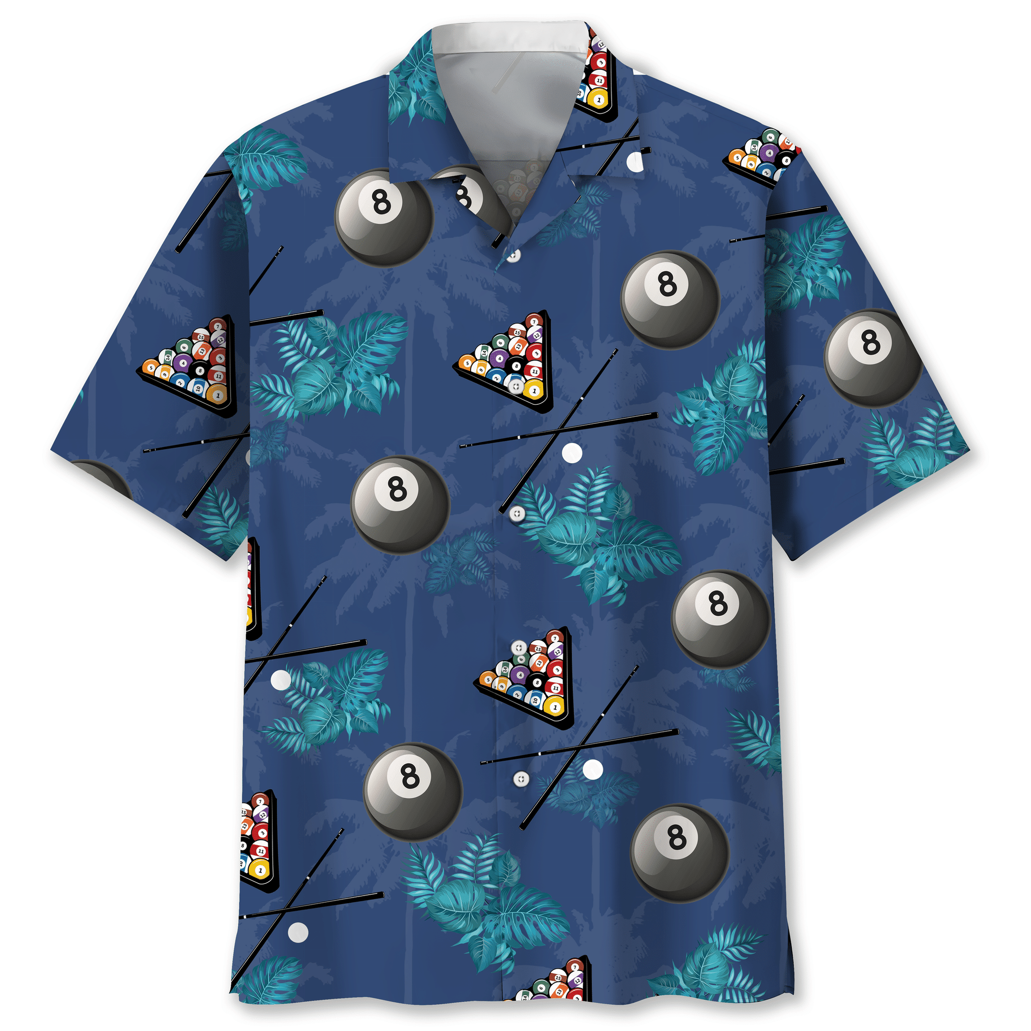 Billiard tropical Hawaiian shirt