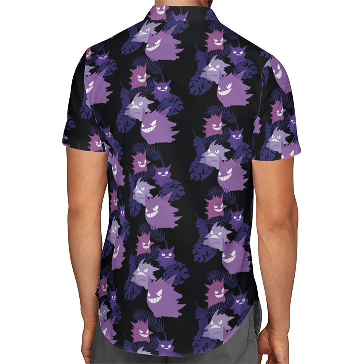 Black Gengar Hawaiian Shirt2