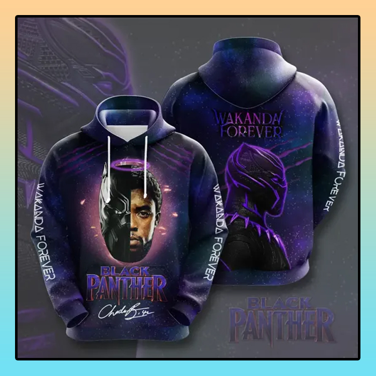 Black Panther Wakanda forever All over print 3d hoodie1
