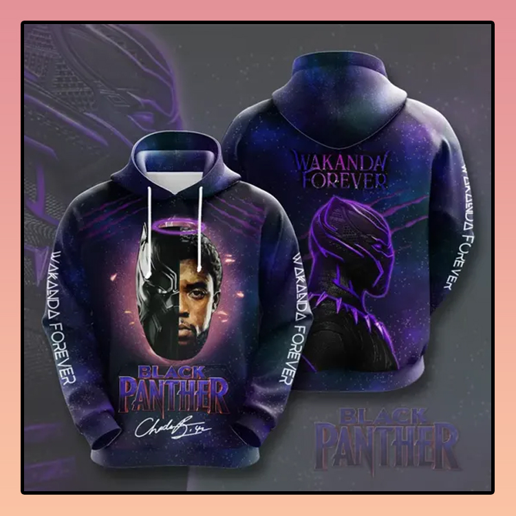 Black Panther Wakanda forever All over print 3d hoodie2