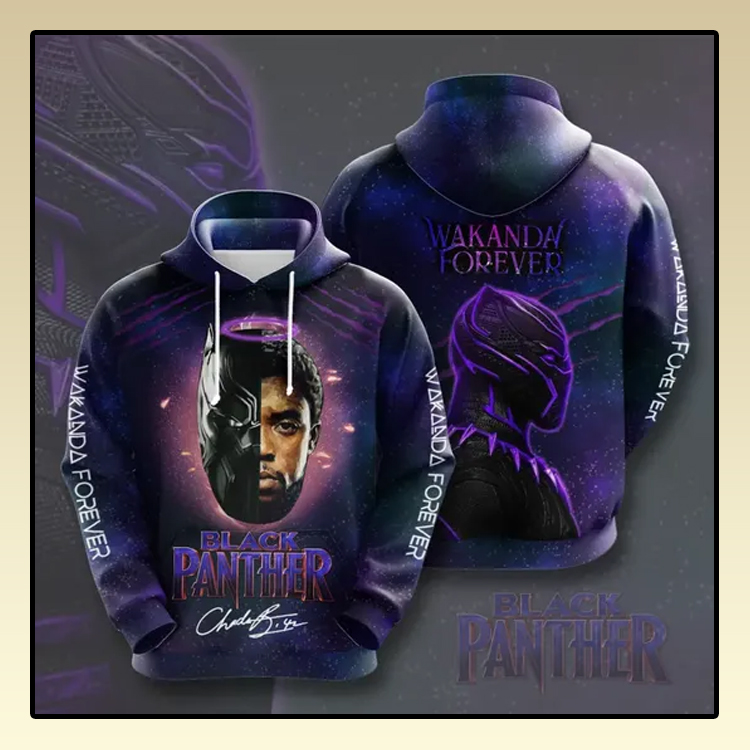 Black Panther Wakanda forever All over print 3d hoodie3
