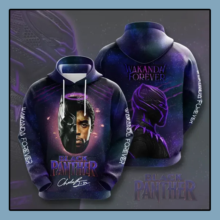 Black Panther Wakanda forever All over print 3d hoodie4