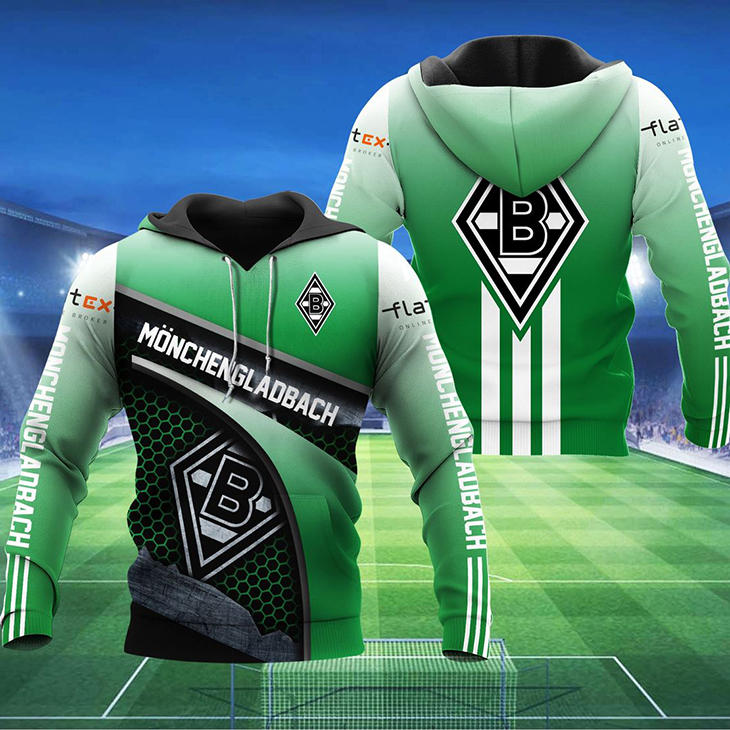 Borussia Monchengladbach 3d all over print Hoodie – LIMITED EDITION