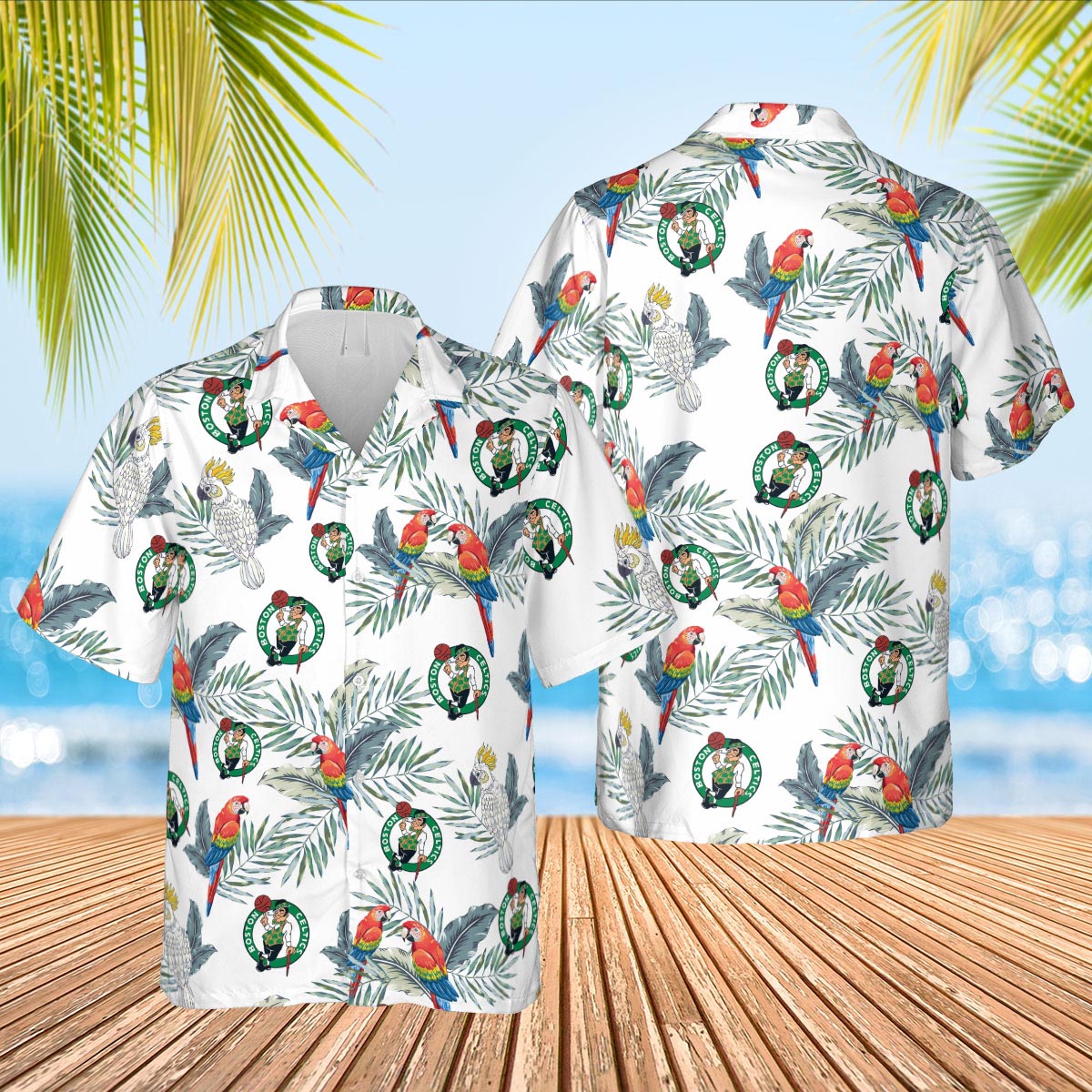 Boston Celtics Hawaiian Shirt - Picture 1