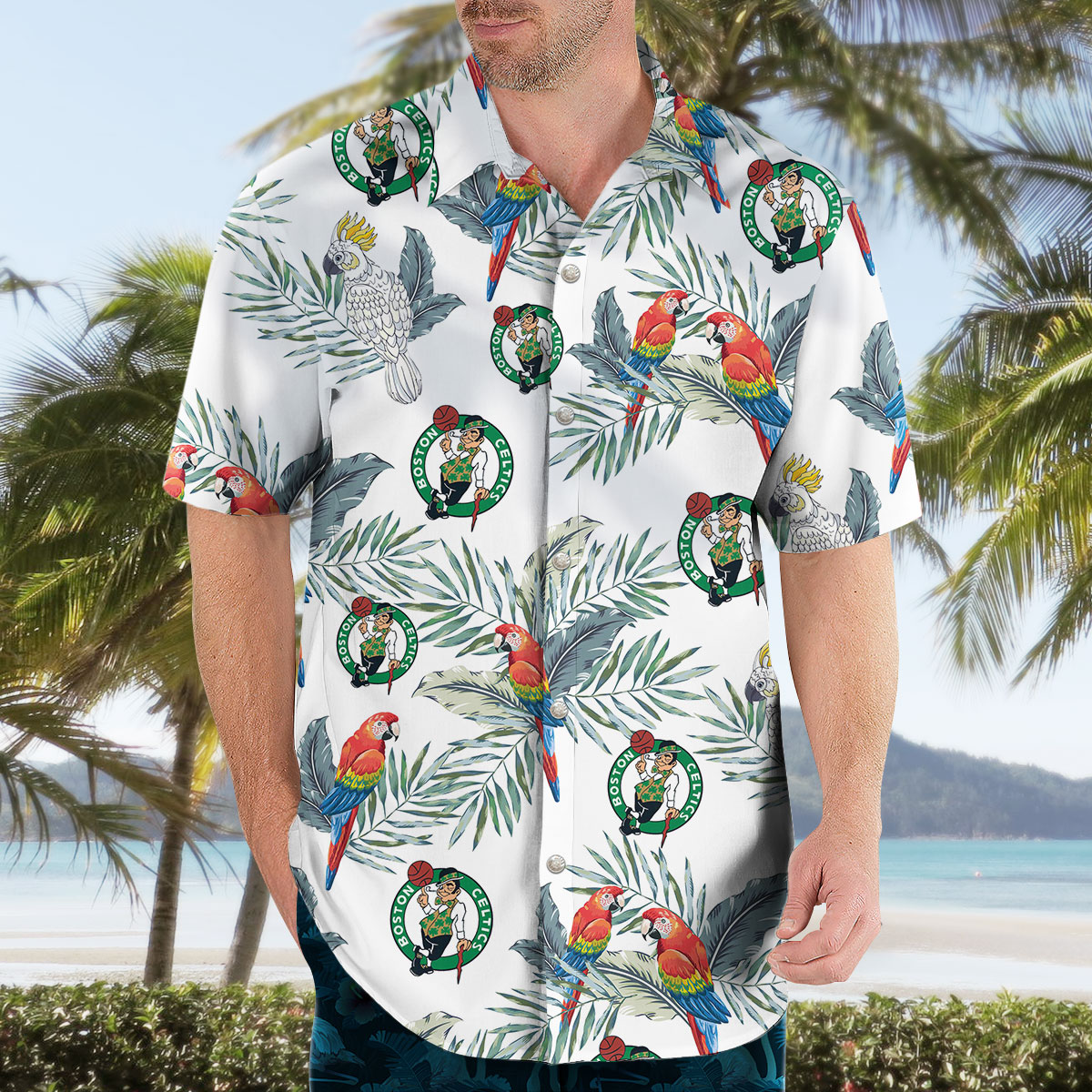 Boston Celtics Hawaiian Shirt
