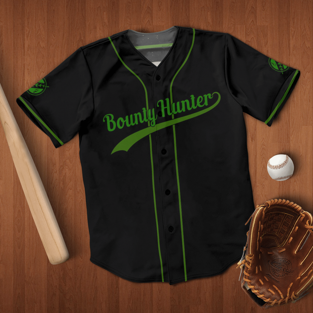 Bounty hunter baseball shirt