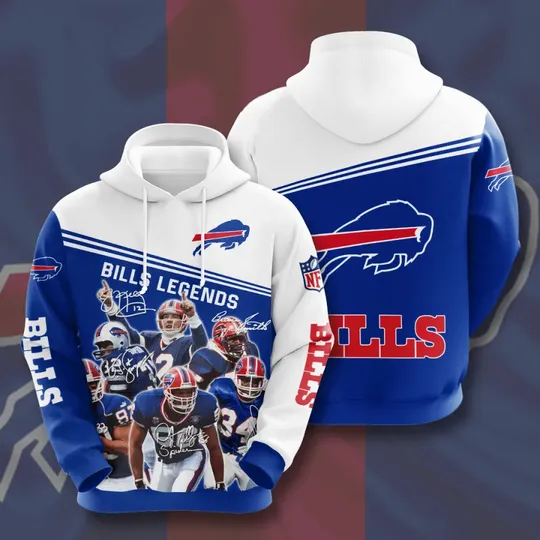 Buffalo Bills legend All over print 3d hoodie
