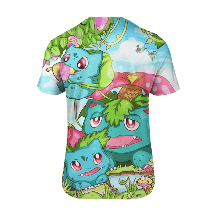 Bulbasaur family 3d t shirt1