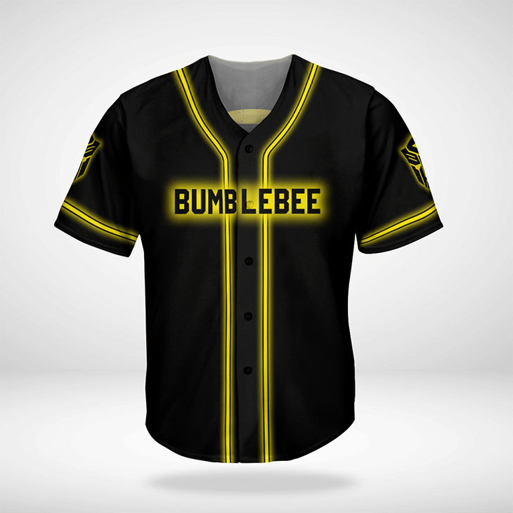 Bumblebee Transformer Baseball Jersey Shirt1