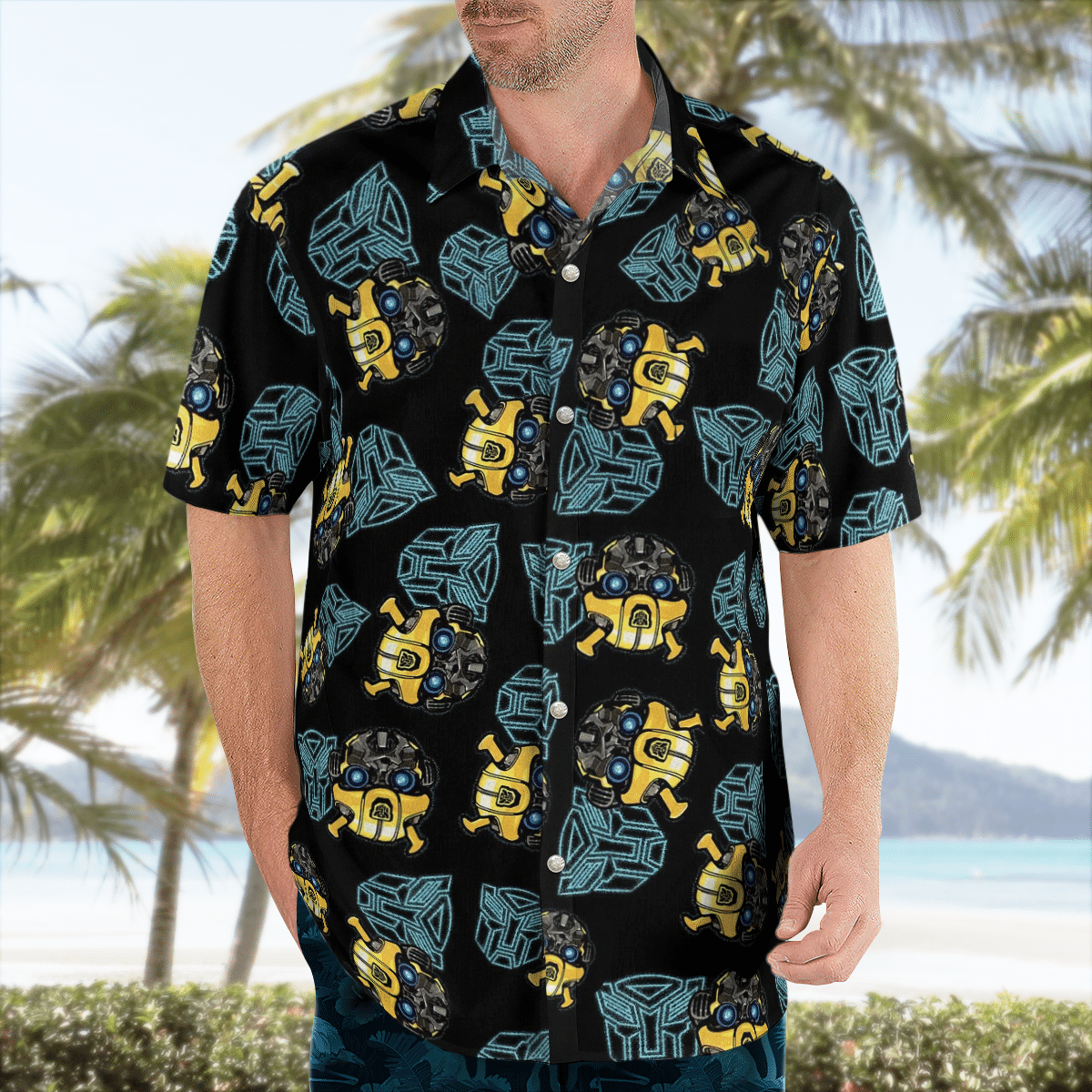 Bumblebee transformer Hawaiian shirt 2