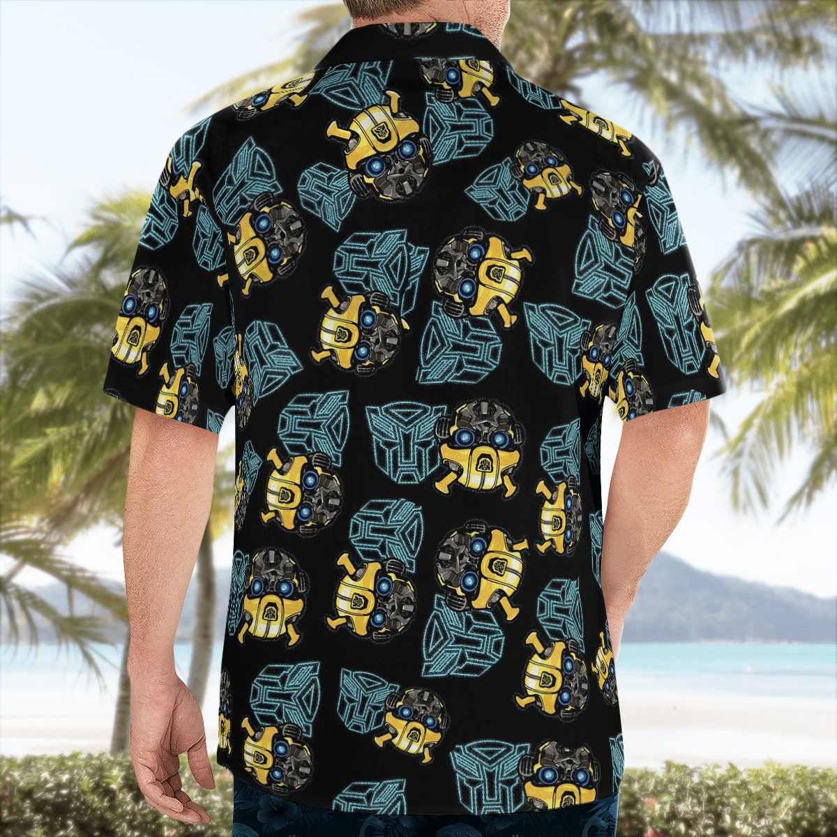 Bumblebee transformer Hawaiian shirt 3