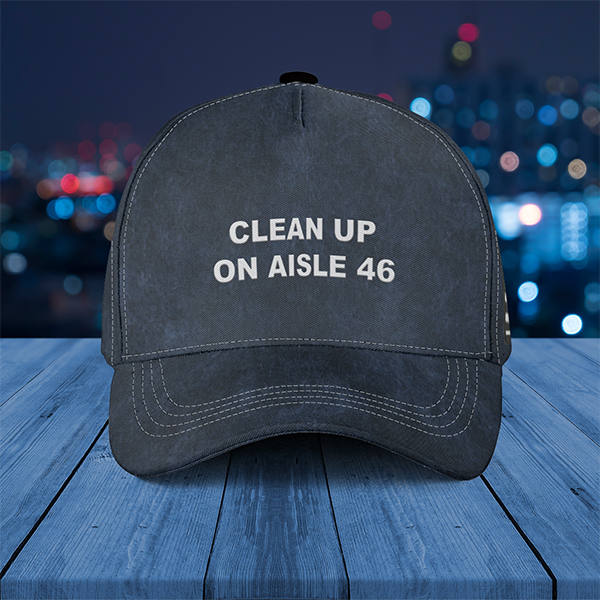 CLEAN UP ON AISLE 46 HAT CAP