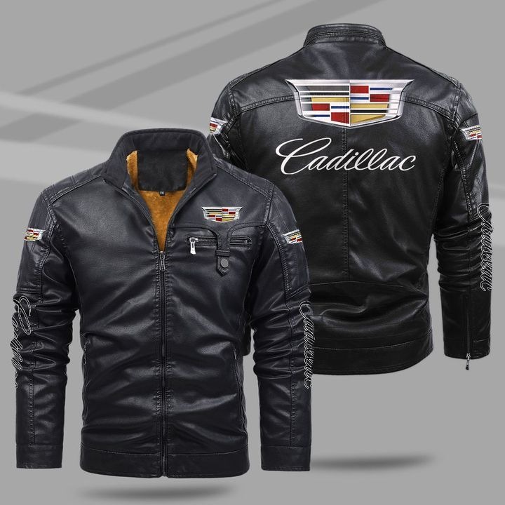 Cadillac Fleece Leather Jacket – Hothot 190821