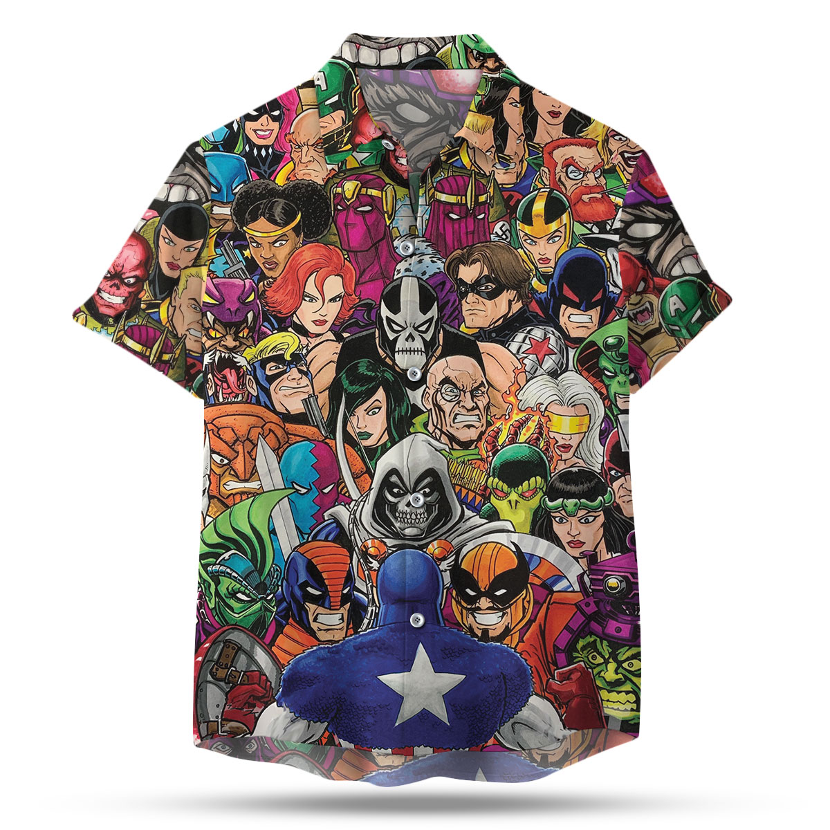 Captain America Rogues Aloha Hawaiian Shirt 1