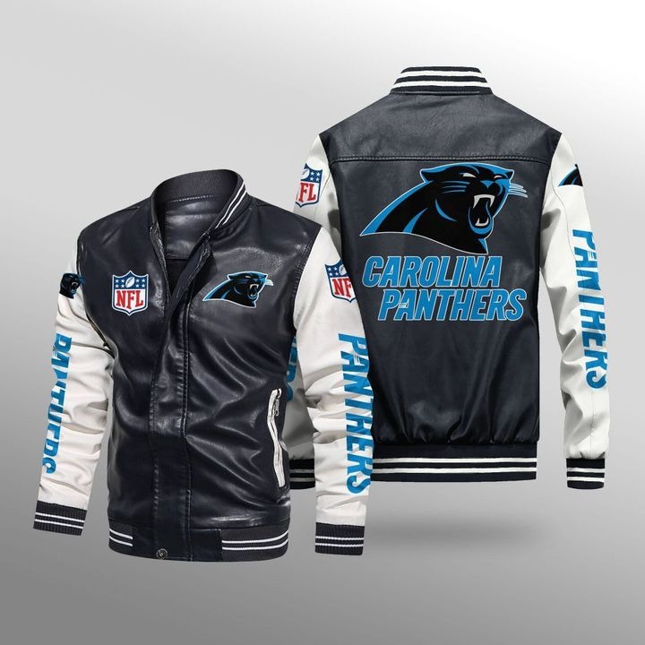 Carolina Panthers Leather Bomber Jacket – BBS