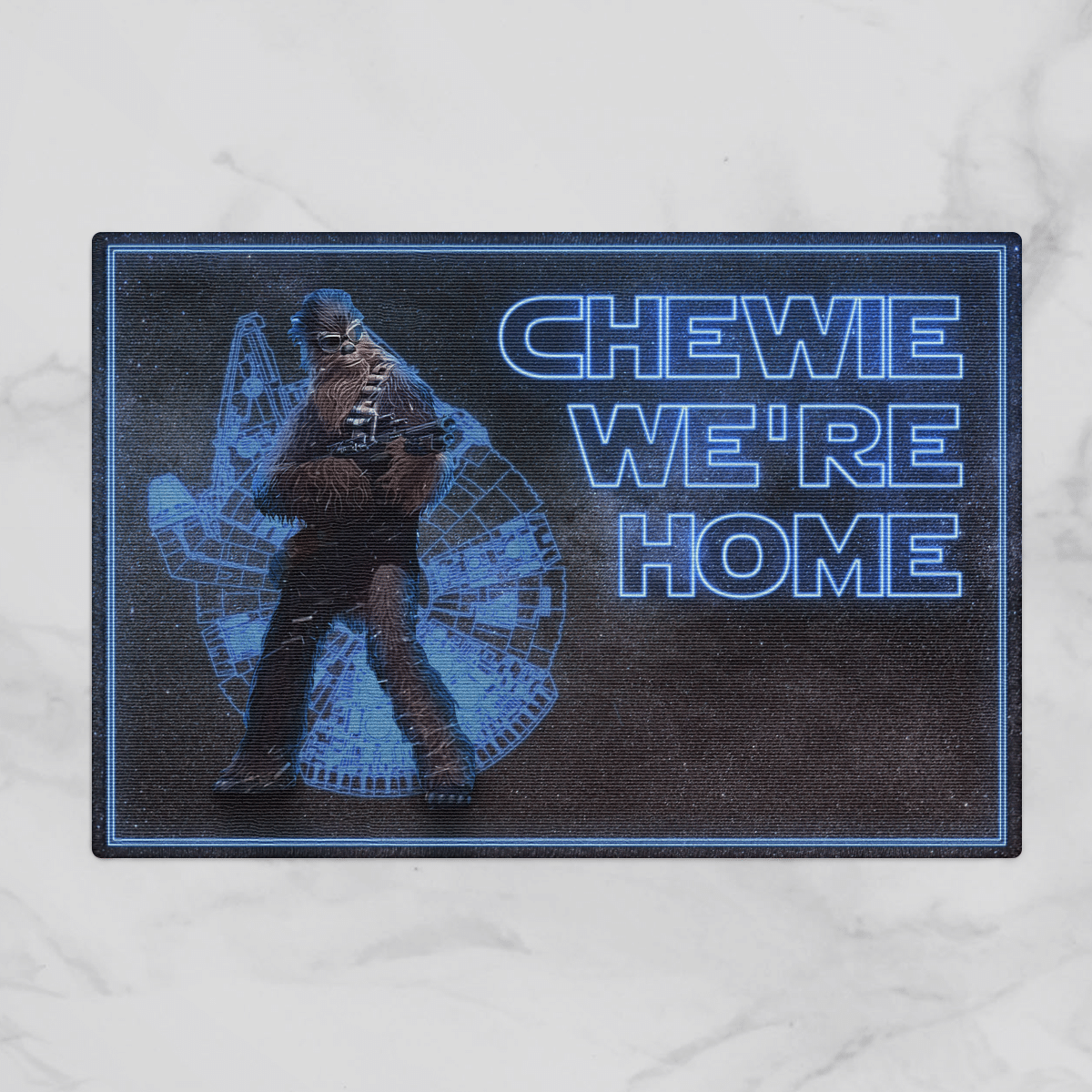 Chewie we are home doormat 3