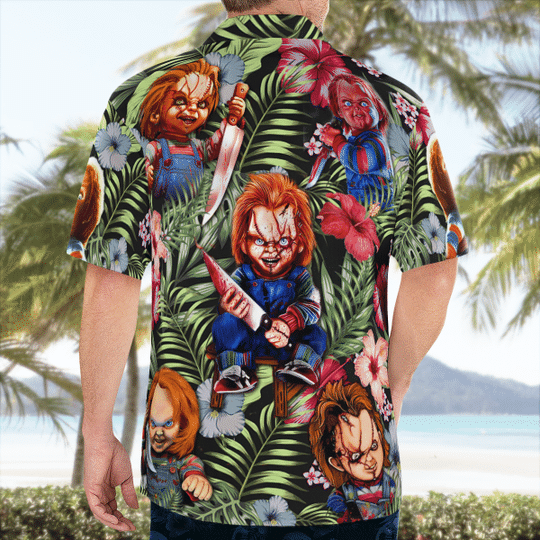 Chucky Just Wanna Have Fun Scream Hawaiian Shirt3