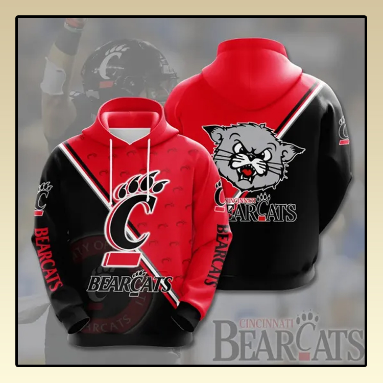Cincinnati Bearcats All over print 3d hoodie2