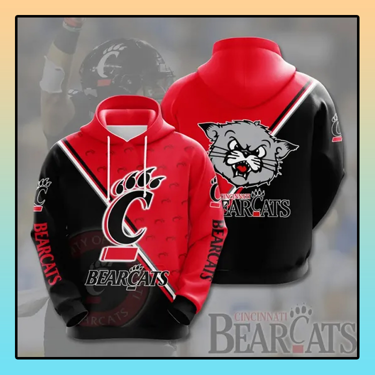 Cincinnati Bearcats All over print 3d hoodie4