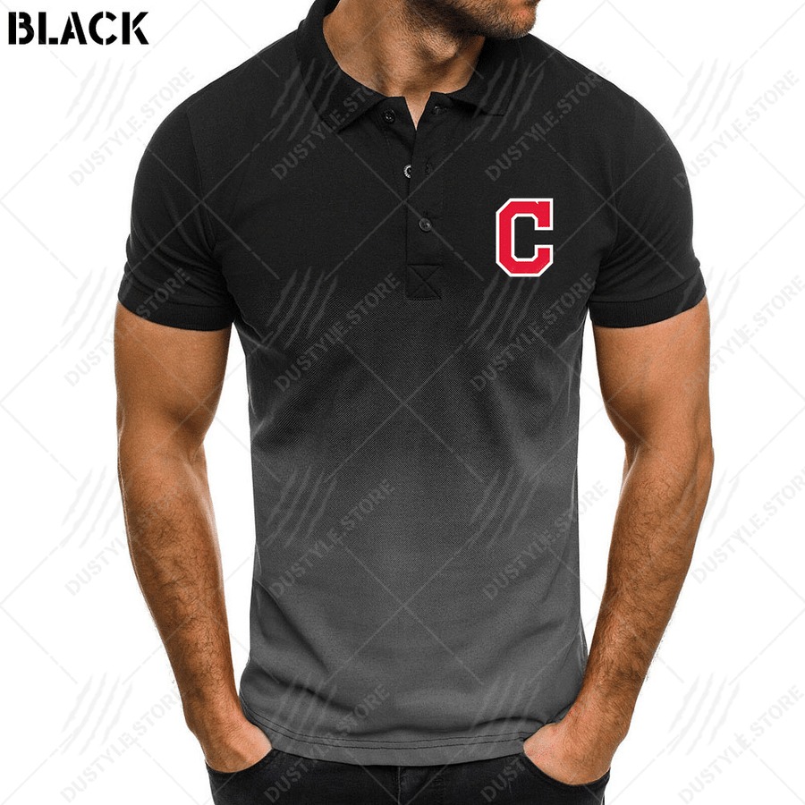 Cleveland Indians Men Gradient Polo shirt