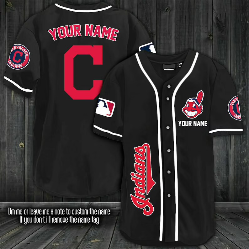 Cleveland Indians Personalized Baseball Jersey Shirt – Hothot 170821