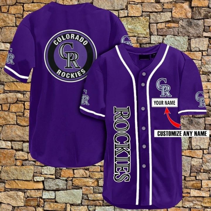 Colorado Rockies Personalized Blue Baseball Jersey Shirt – Hothot 170821