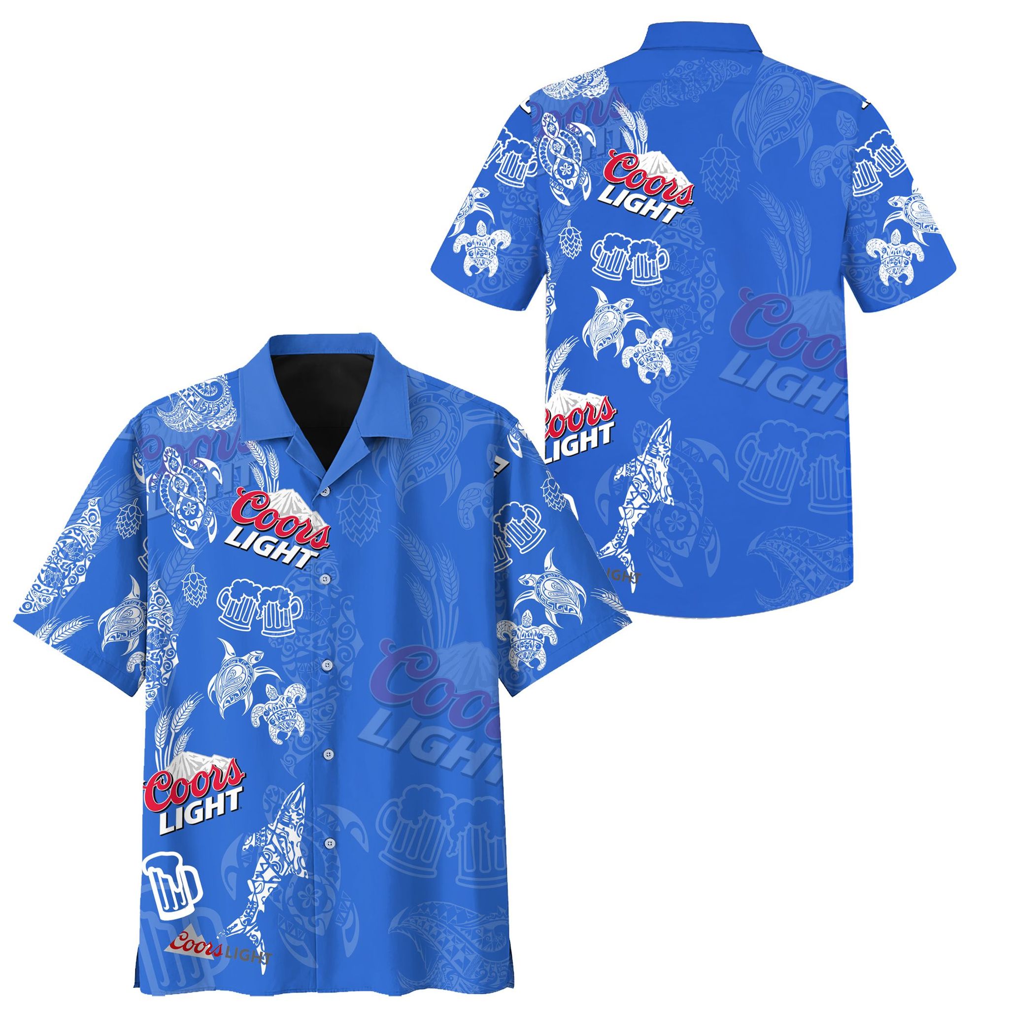Coors Light hawaiian shirt