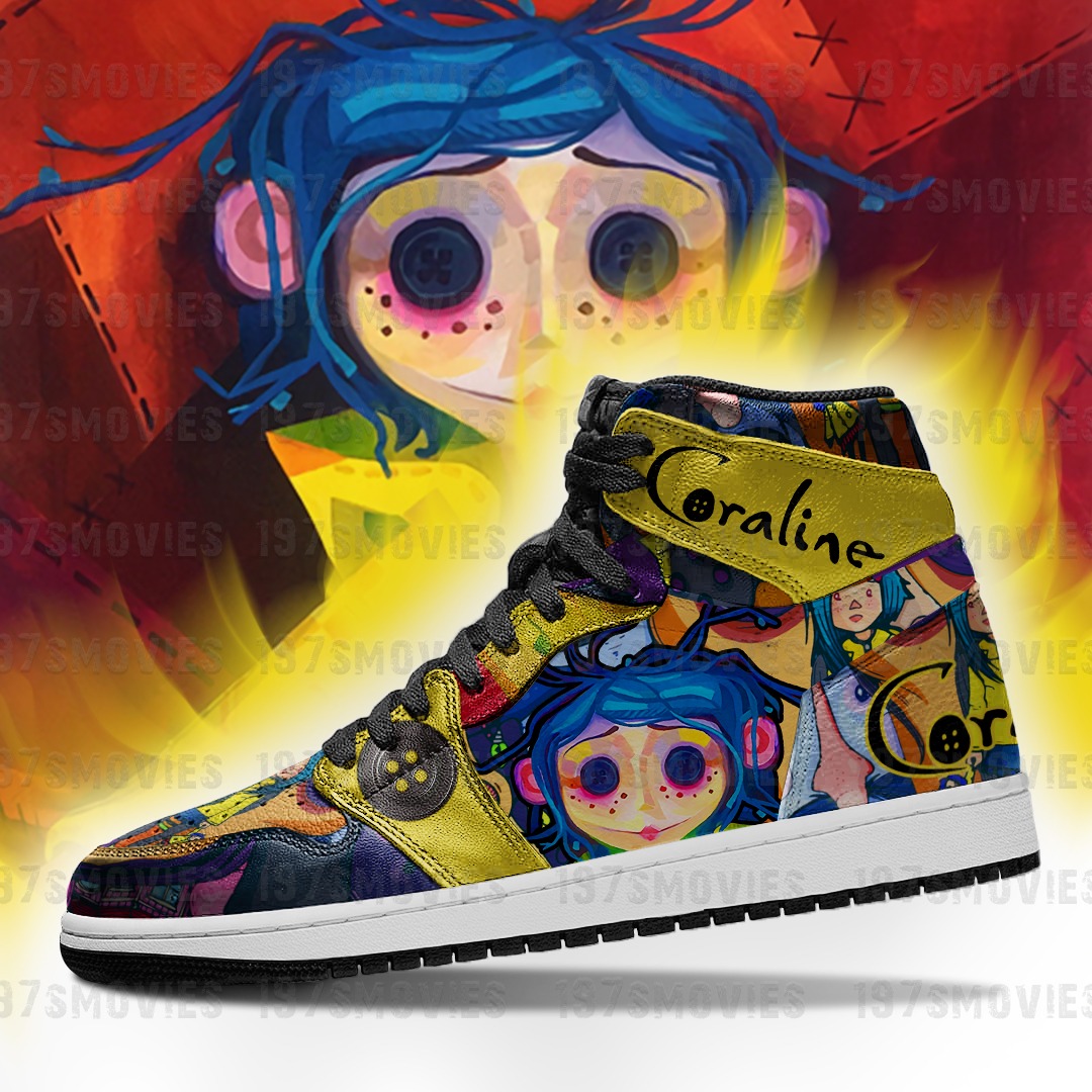 Coraline Air Jordan JD Sneakers Custom Shoes – Hothot 100821