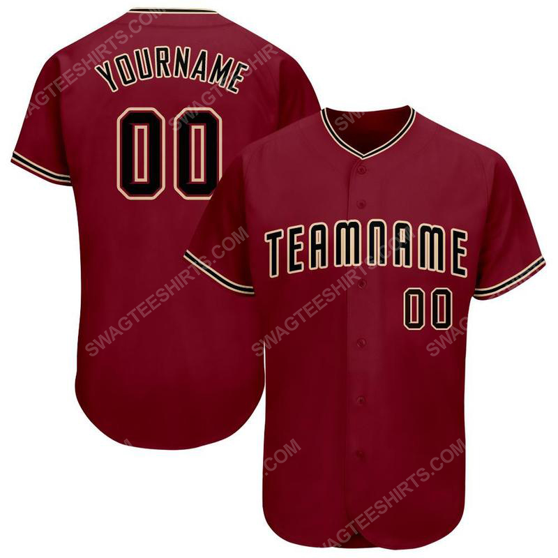 Custom team name arizona diamondbacks full printed baseball jersey