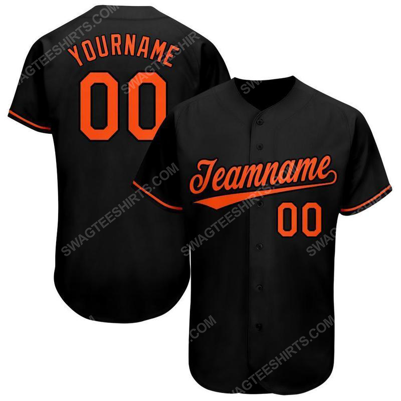 Custom team name baltimore orioles full printed baseball jersey