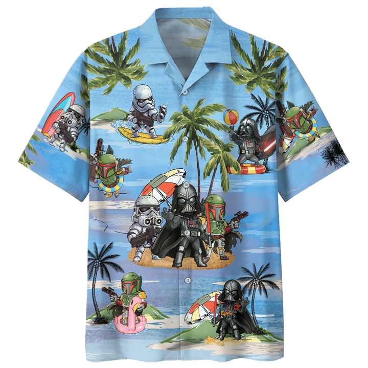 Darth Vader Boba Fett Stormtrooper Hawaiian Shirt (4)