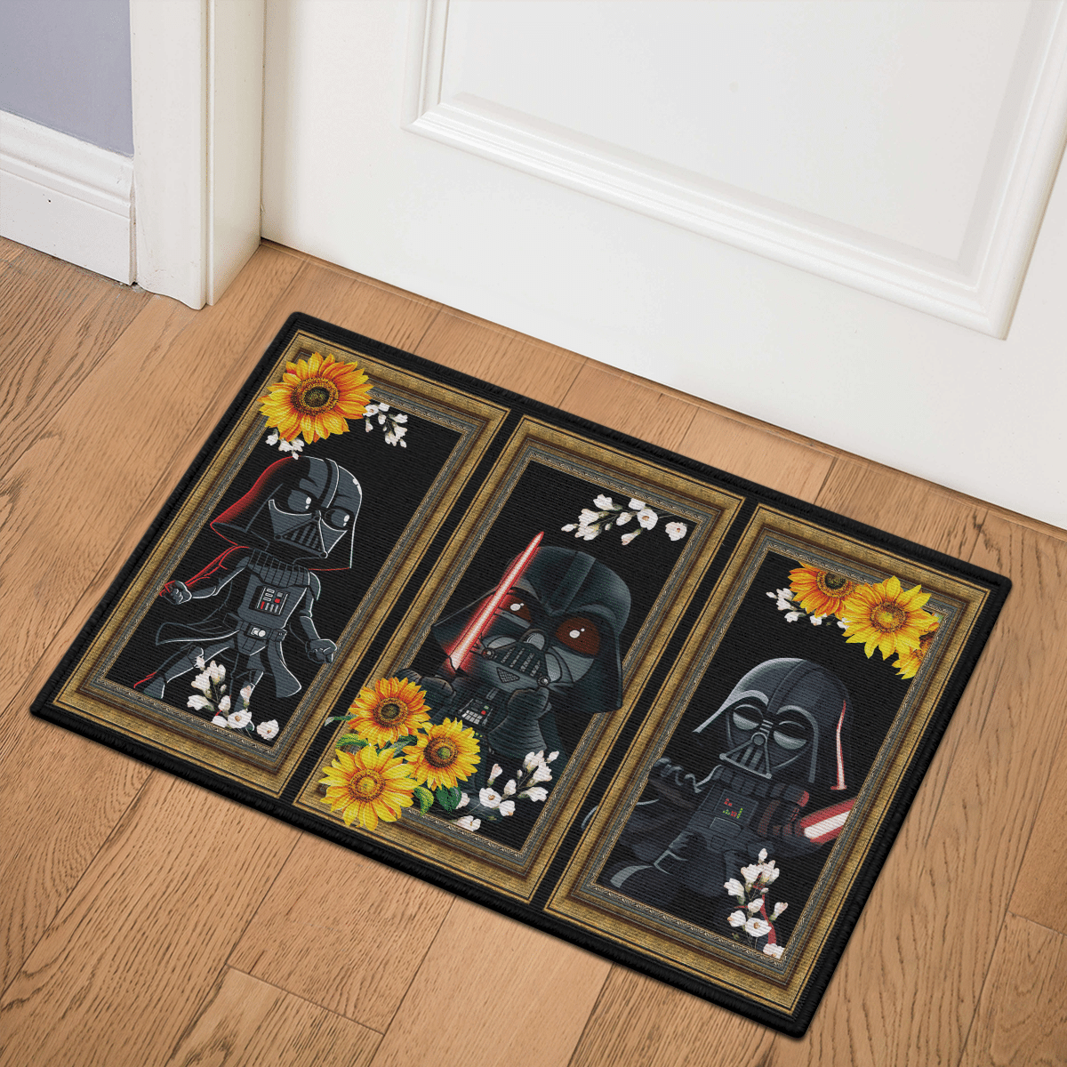 Darth Vader sunflowers doormat 2