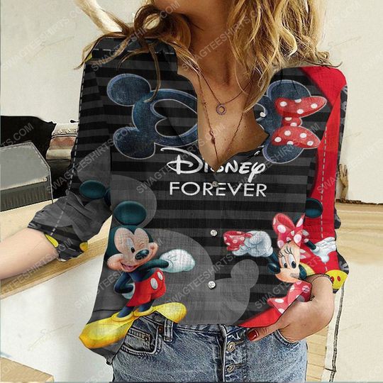 [special edition] Disney forever fully printed poly cotton casual shirt – Maria