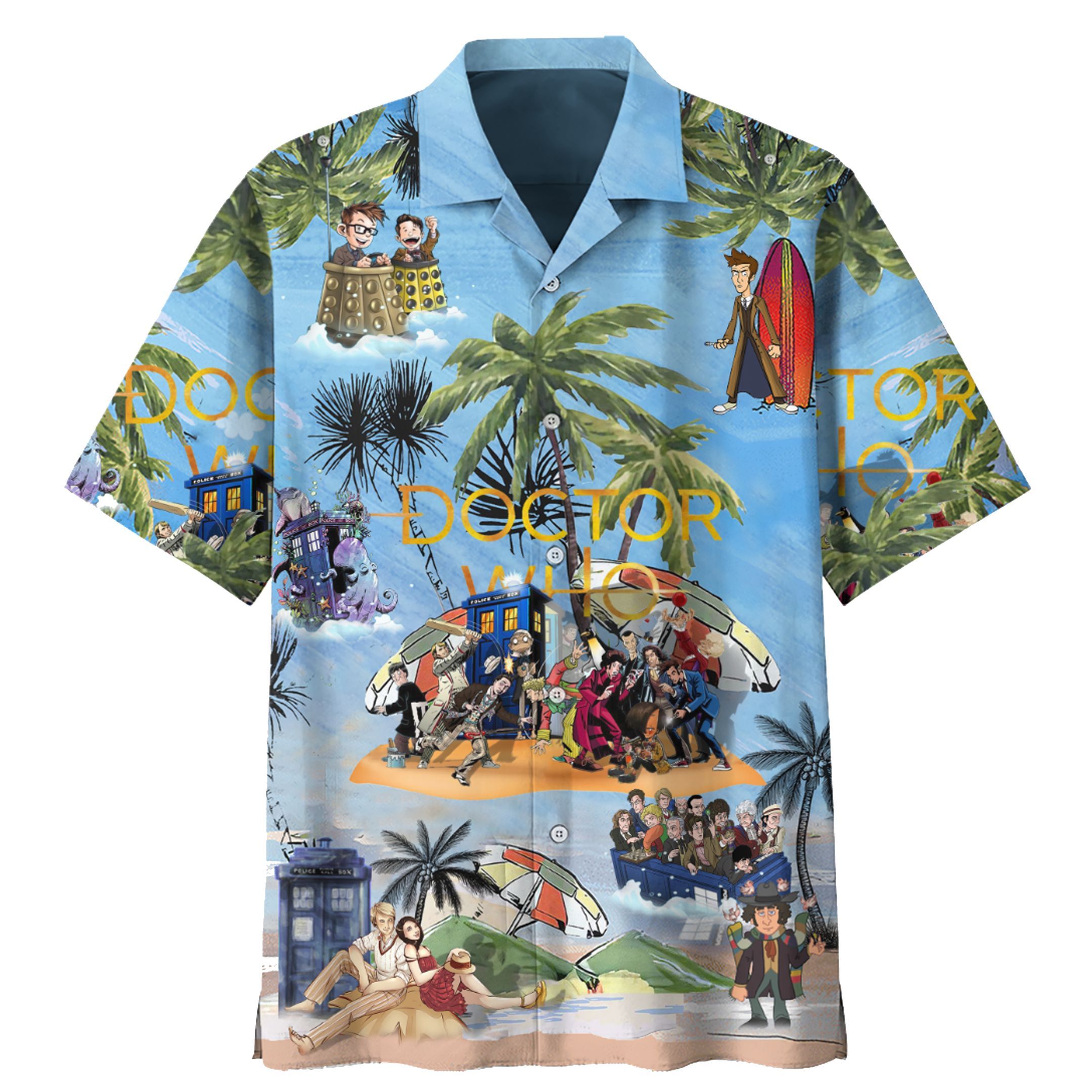 Doctor who hawaiian shirt 1