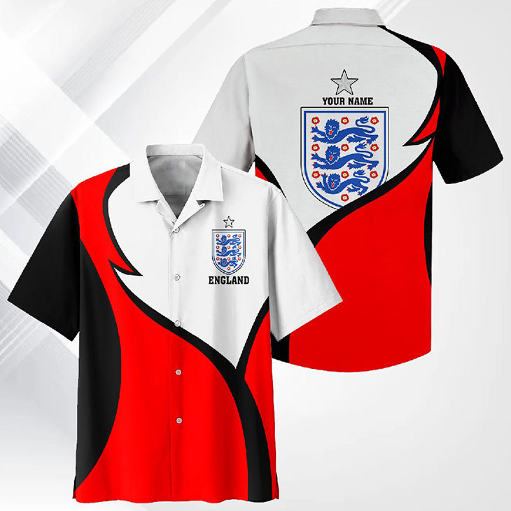 England football Custom Name Hawaiian Shirt – LIMITED EDITION