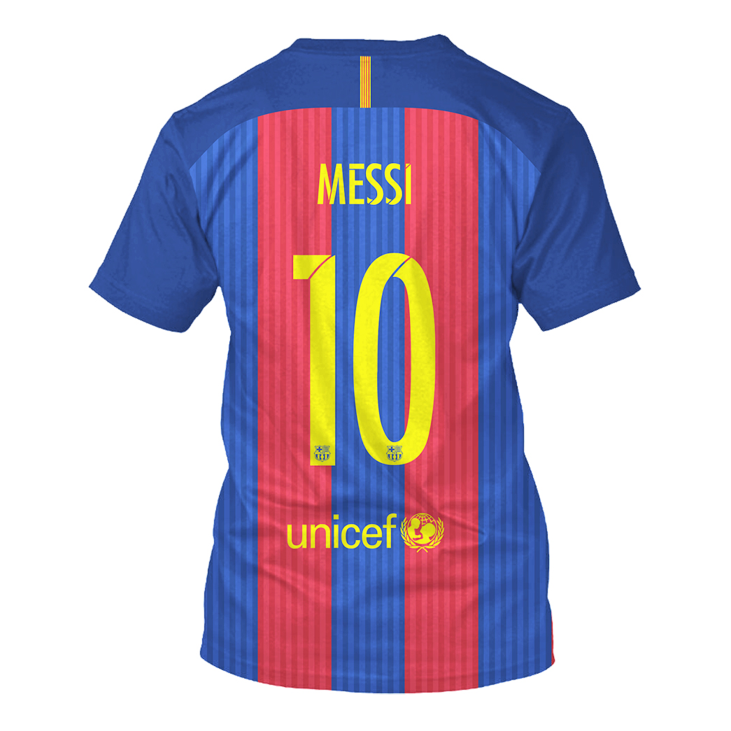 FC Barcelona Messi thank you for the memoris 3d hoodie and shirt 5