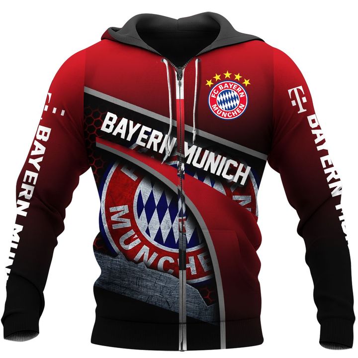FC Bayern Munchen football 3d all over print hoodie2