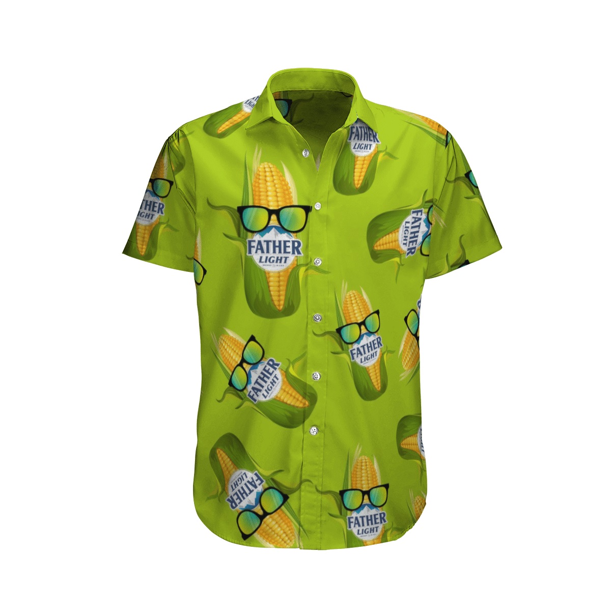 Father light corn hawaiian shirt