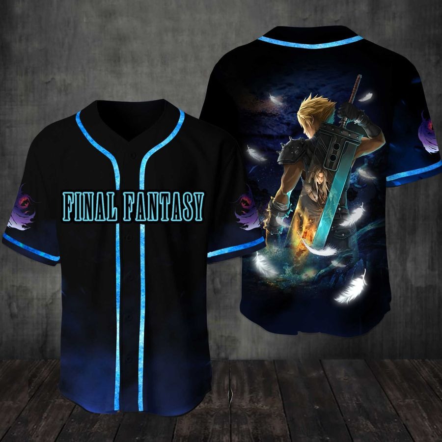 Final Fantasy Cloud Baseball Jersey Shirt