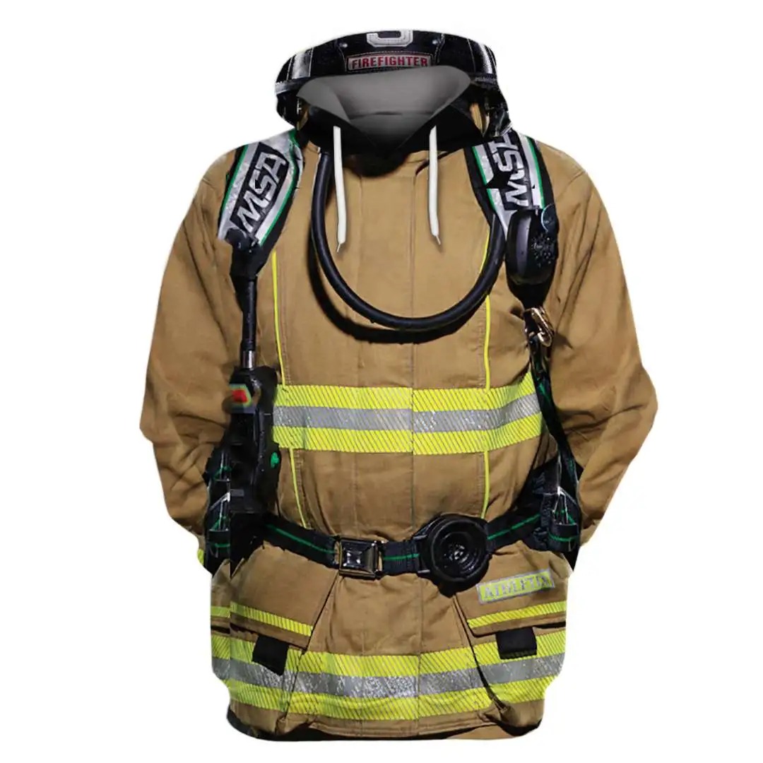Firefighter Uniform 3D All Over Print Shirt And Hoodie 2