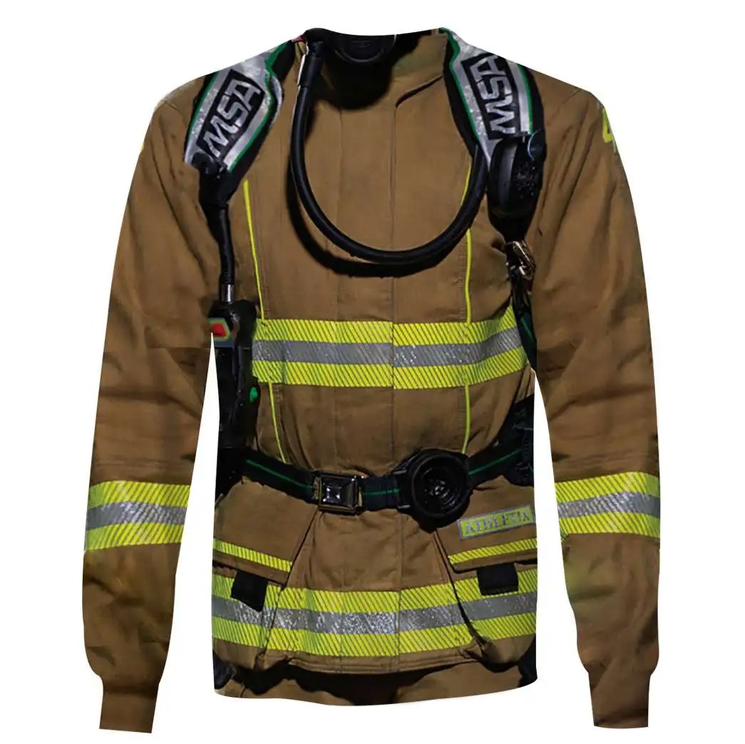 Firefighter Uniform 3D All Over Print Shirt And Hoodie 3