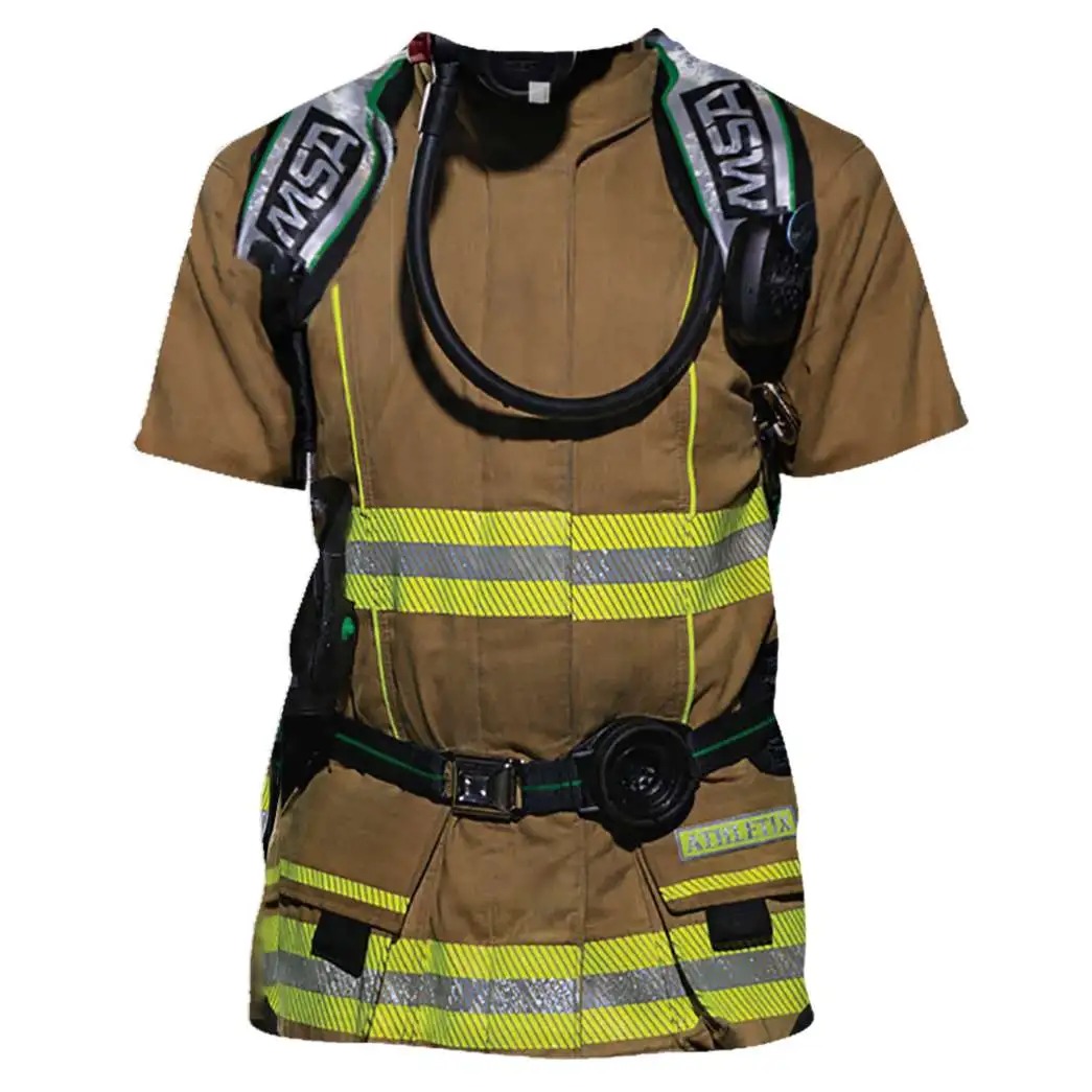 Firefighter Uniform 3D All Over Print Shirt And Hoodie 4