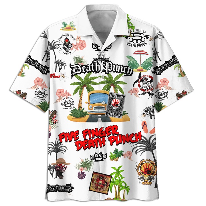 Five Finger Death Punch Aloha Hawaiian Shirt 1