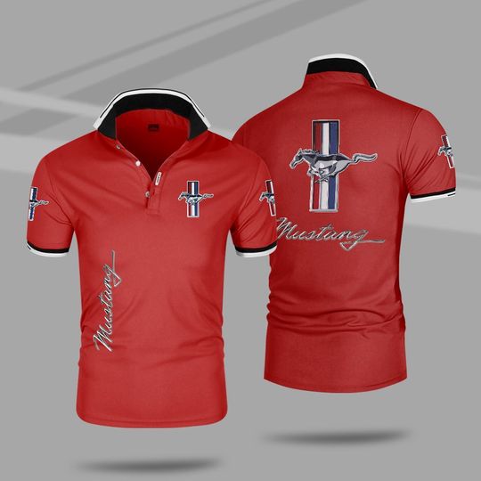 Ford mustang 3d polo shirt 3