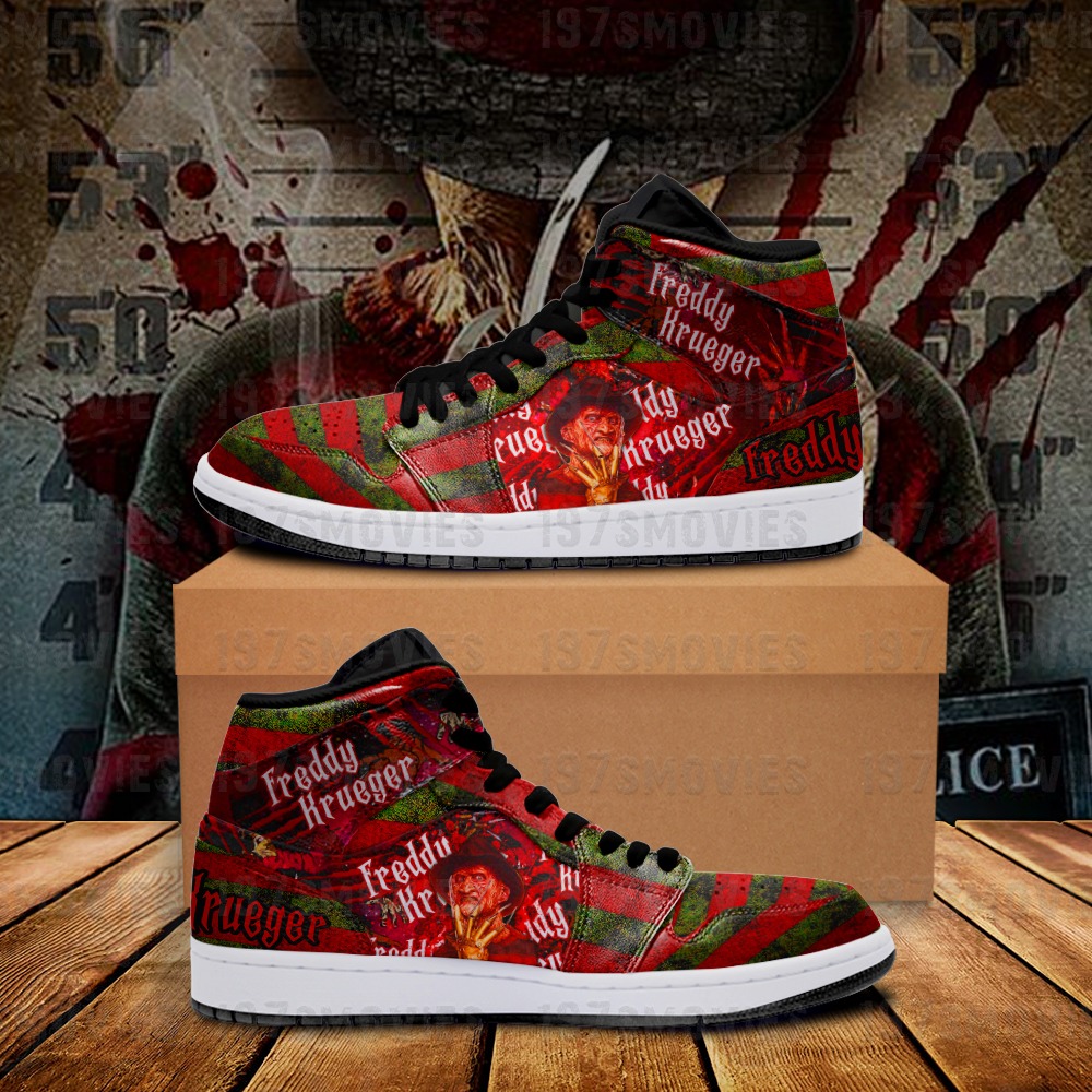 Freddy Krueger A Mightmare On Elm Street Air Jordan Sneaker Shoes 1